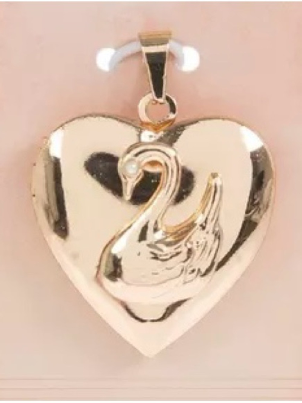 (4) Swan & Heart Locket